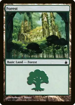 10x FOREST basic lands (mixed art) - LP - Ravnica: City of Guilds SPARROW MAGIC - Image 1