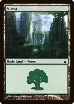 10x FOREST basic lands (mixed art) - LP - Ravnica: City of Guilds SPARROW MAGIC - Image 2