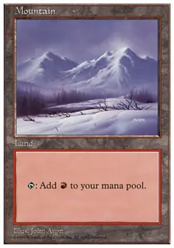Mountain (442) - Fifth Edition #442 MTG Magic The Gathering - Image 1