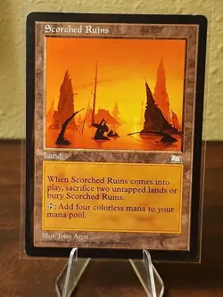 MTG Magic The Gathering Weatherlight Scorched Ruins NM Unplayed English! 1 of 5! - Image 1