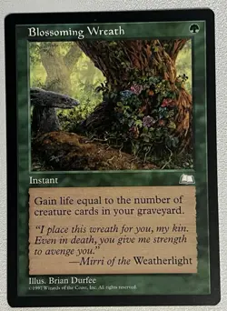 Blossoming Wreath 1997 MTG - Magic The Gathering Instant - Vintage - Image 1