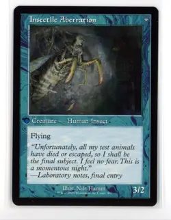 Innistrad Remastered INR Delver of Secrets / Insectile Aberration #457 Retro Non - Image 2