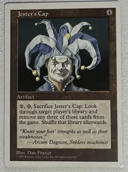 Jester’s Cap 1997 MTG - Magic The Gathering - Artifact - Vintage - Image 1