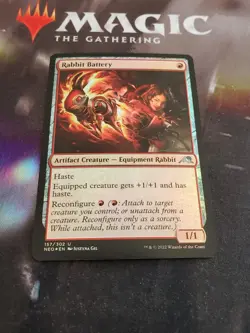 Mtg. 3x Rabbit Battery. Foil. Kamigawa: Neon Dynasty. Pack Fresh - Image 1