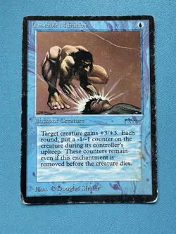 Unstable Mutation MTG Magic The Gathering Arabian Nights Heavy play - Image 1