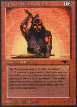 [1x] Dwarven Weaponsmith Near Mint, English Antiquities MTG Magic - Image 1