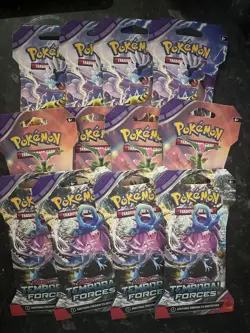 Pokemon TCG: Temporal Forces Sleeved Blister Packs X 12. Factory Sealed! - Image 1