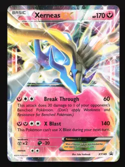 Pokemon Xerneas EX XY149 XY Holo Black Star Promo LP - Image 1