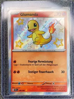 Glumanda 109/091 NM Deutsch Pokemon TCG Paldeas Schicksale Shiny Rare - Image 3