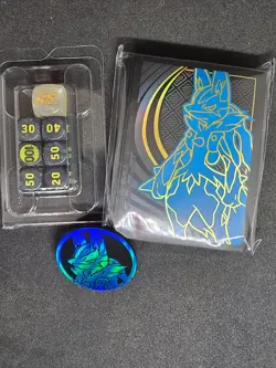 Pokemon TCG Mega Lucario - ETB 65 Sleeves, Dice, Coin - Image 1