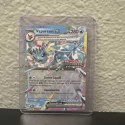 Pokemon TCG Vaporeon ex 023/131 Stamped Promo Prismatic Evolutions Surprise Box - Image 1