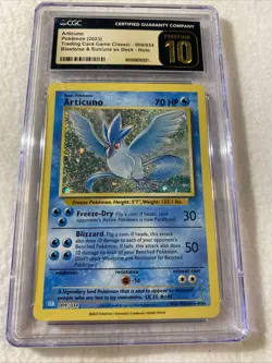 ARTICUNO - CGC - 10 GEM MINT 009/034 CLB Classic Box Holo Rare Pokemon TCG 2023 - Image 1