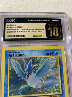 ARTICUNO - CGC - 10 GEM MINT 009/034 CLB Classic Box Holo Rare Pokemon TCG 2023 - Image 4