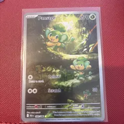 Pansage White Flare Illustration Rare 089/086 Pokemon TCG S&V 2025 NM - Image 1