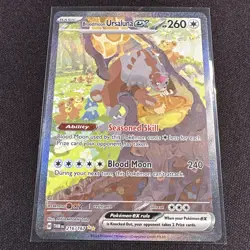 Bloodmoon Ursaluna ex NM SIR 216/167 Sv06: Twilight Masquerade Pokemon TCG Holo - Image 1