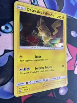 Pokemon TCG - DETECTIVE PIKACHU - 10/18 - HOLO - SM DETECTIVE PIKACHU 2019 - MP - Image 2