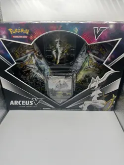 New Pokemon TCG Arceus V Figure Collection Box Cosmic Eclipse Brilliant Stars - Image 1