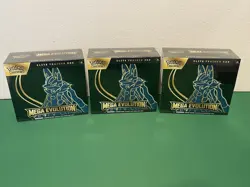LOT OF 3 Pokemon TCG MEGA EVOLUTION LUCARIO Elite Trainer Box ETB - Sealed - Image 1