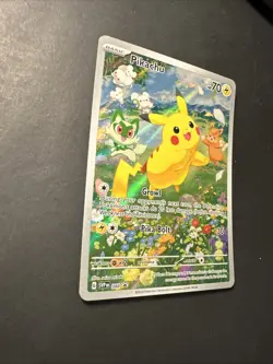 2024 Pokemon Scarlet Violet Pikachu SVP 88 Black Star Promo Holo Rate Full Art - Image 2