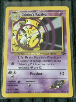 Pokemon Gym Challenge Sabrina's Kadabra 58/132 - Image 1