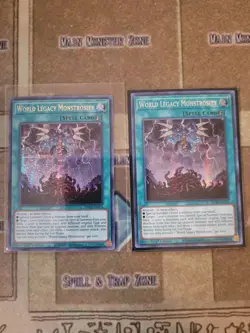 YUGIOH 2X WORLD LEGACY MONSTROSITY MP20-EN076 PRISMATIC SECRET 1ST ED NM - Image 1