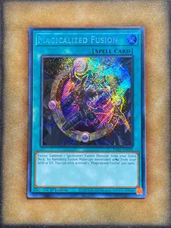 Yugioh Magicalized Fusion RA01-EN058 Secret Rare 1st Ed NM - Image 1