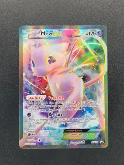 Mew EX XY126 XY Promo Black Star Full Art Holo Pokemon TCG Card LP - Image 1