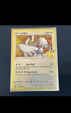Lugia 022/025 Holo Rare Celebrations 25th Anniversary Pokemon Card NM - Image 1