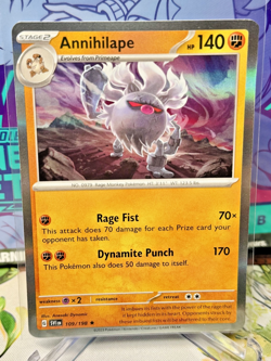 Annihilape 109/198 LP Pokemon Card | SV01: Scarlet & Violet Base Set Holo Rare - Image 1