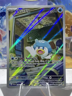Pokemon TCG Quaxly Scarlet & Violet Paldea Evolved Holo Card 206/193 Mint NM - Image 1