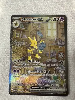 Pokemon TCG Alakazam EX Holo Card 201/165 Scarlet & Violet 151 Series - Image 1