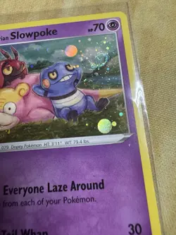 Pokemon Card Galarian Slowpoke SWSH126 Promo cosmo SWIRL 4 Total Read - Image 1