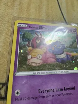 Pokemon Card Galarian Slowpoke SWSH126 Promo cosmo SWIRL 4 Total Read - Image 3