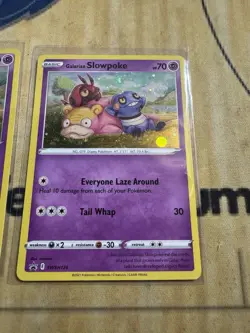 Pokemon Card Galarian Slowpoke SWSH126 Promo cosmo SWIRL 4 Total Read - Image 5
