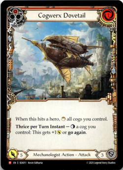 Cogwerx Dovetail SEA011 - High Seas Flesh & Blood MAJESTIC FaB TCG Card - Image 1