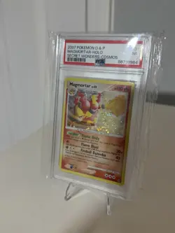 Pokemon TCG Magmortar Cosmos Holo Rare Card 31/132 Secret Wonders PSA 7 - Image 1
