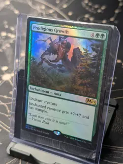 Prodigious Growth Prerelease Card Foil ORIGINAL SLEEVE UNOPENED - Image 1