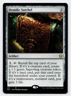 Druidic Satchel [241] C21 Rare Non-Foil [MTG Card English] - Image 1