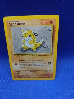 Sandshrew Unlimited Pokemon Base Set Common Card 62/102 NM Near Mint WOTC - Image 1