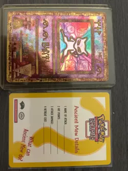 SEALED Ancient Mew Pokemon New Movie Promo Double Holo Foil Rare 1999-2000 Card - Image 1