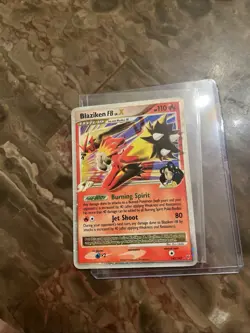 Pokemon TCG Blaziken FB LV.X Holo Card 142/147 Supreme Victors - Image 1