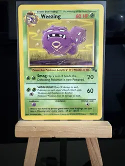 WEEZING - 45/62 Fossil Set NM/LP - Regular Uncommon - Pokemon TCG Card - Image 1