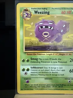 WEEZING - 45/62 Fossil Set NM/LP - Regular Uncommon - Pokemon TCG Card - Image 2