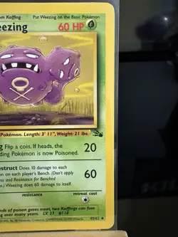 WEEZING - 45/62 Fossil Set NM/LP - Regular Uncommon - Pokemon TCG Card - Image 3