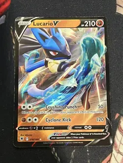 Lucario V 2022 Astral Full Art Ultra Rare Holo Pokemon Card 078/189 (NM) - Image 1