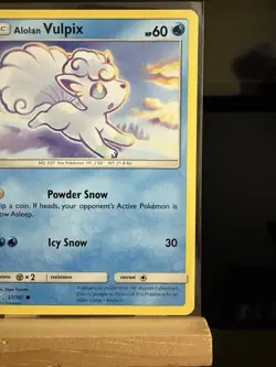 ALOLAN VULPIX - 27/147 Burning Shadows - NM - Regular Common - Pokemon TCG Card - Image 3