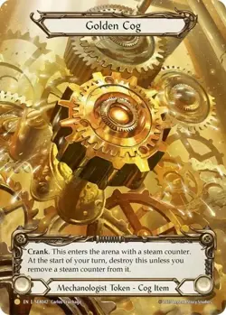 Golden Cog (Marvel) [SEA042] (High Seas) Flesh & Blood TCG Card FaB Gold Foil - Image 1