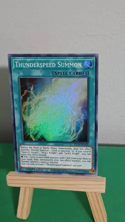Yugioh Thunderspeed Summon Spell Card KICO-EN006 Super Rare King's Court - Image 1