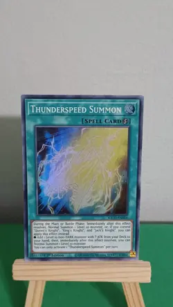 Yugioh Thunderspeed Summon Spell Card KICO-EN006 Super Rare King's Court - Image 2