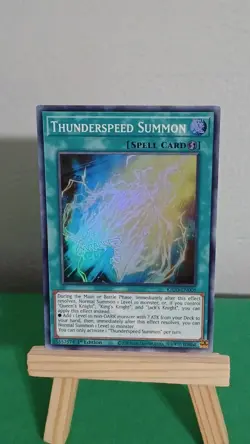 Yugioh Thunderspeed Summon Spell Card KICO-EN006 Super Rare King's Court - Image 3